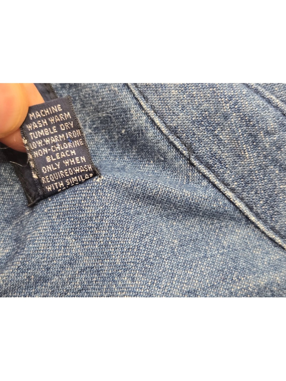 Vintage Ralph Lauren Denim Button Down Maxi Dress Duster Made In USA Size 12 - Picture 9 of 13